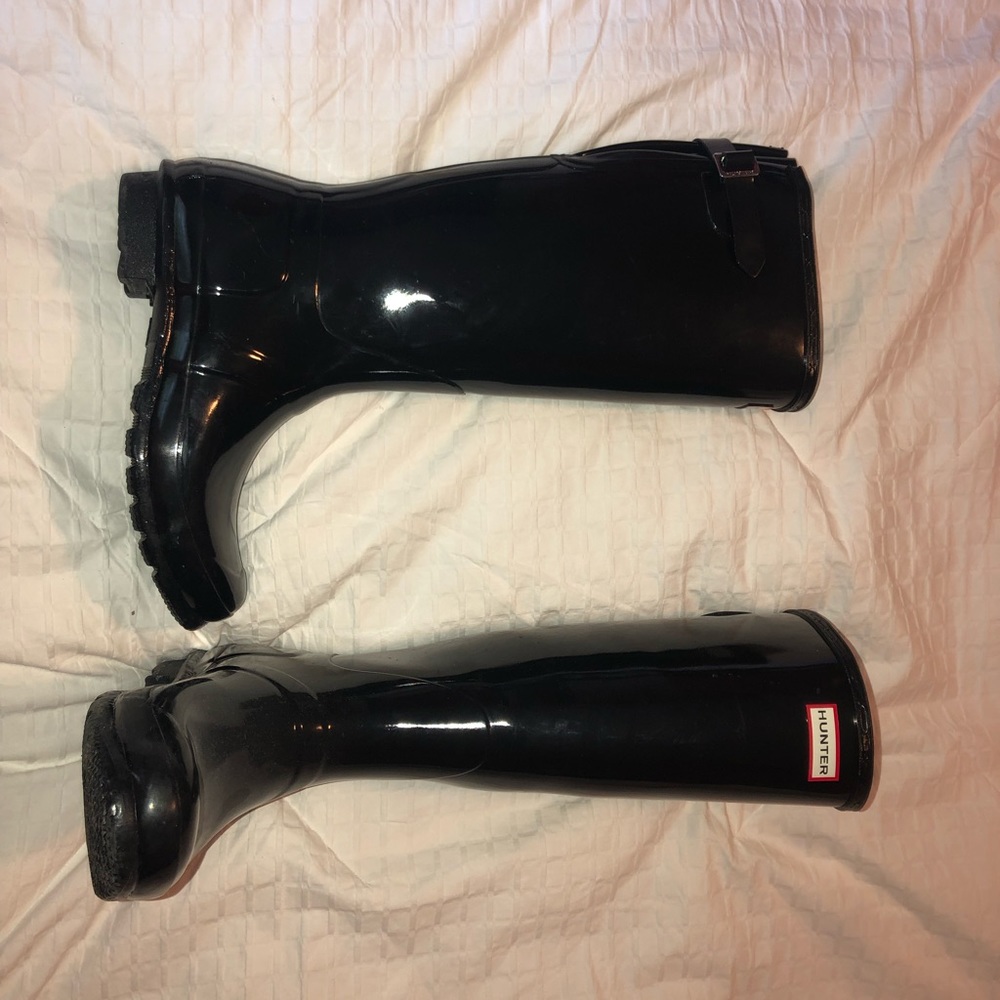 Hunter Boots original tall gloss rain boots